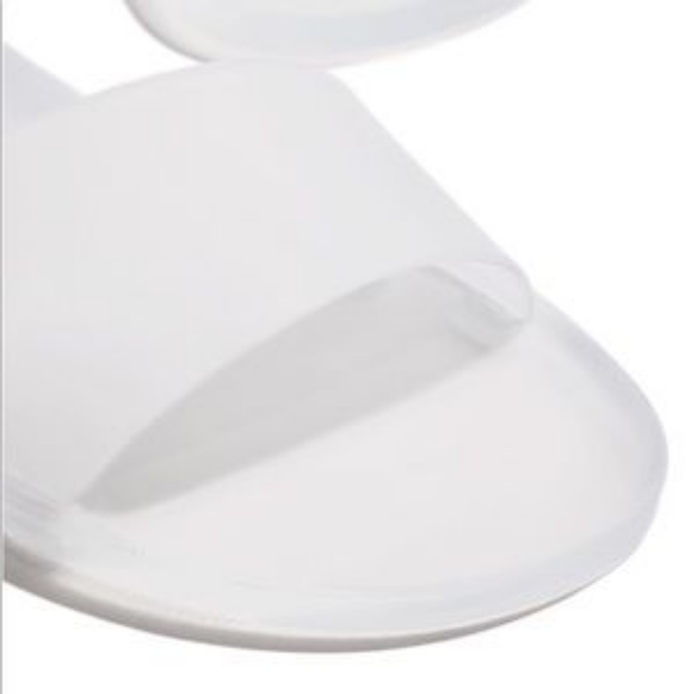 "Lisa" Slides - Matte White/Clear - Picture 8 of 8